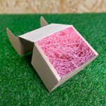 Бумажный наполнитель Розовый матовый маяк, гофра 2мм, 50 г