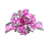 Бант-шар "Воздушные сердца", 5 см, розовый, диаметр 15 см