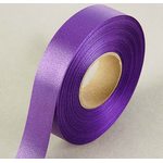 Лента атласная для декора и подарков, 20 мм х 1 м, цвет фиолетовый